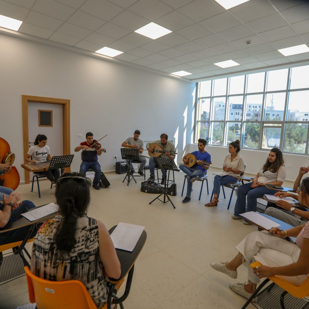 Undergraduate Music Students learning Birzeit
